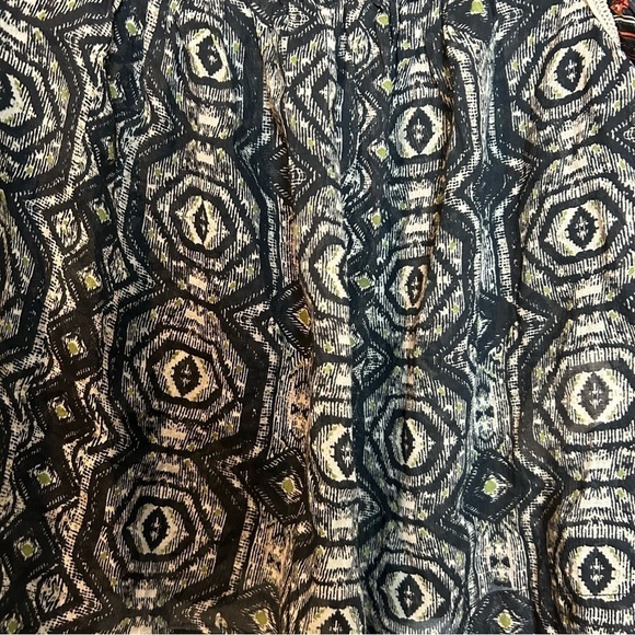 Free People Mostly Meadow Boho Hippie Puff Sleeve Semi Sheer Lace & Fringe Top - Picture 15 of 16